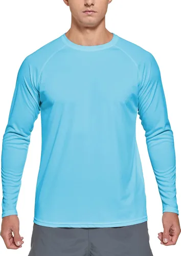 Vista 4 de Susclude Camiseta de manga larga con protección solar UPF 50+ UVSPF, para exteriores, para correr, pescar, senderismo
