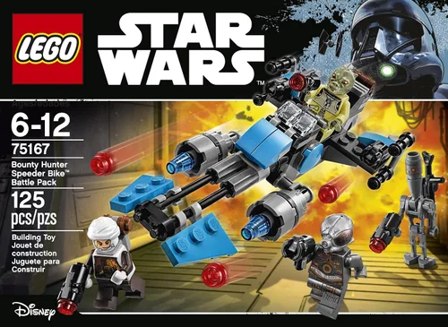 Vista 2 de LEGO Star Wars Paquete de Batalla de Bicicleta Speeder del Cazador de Recompensas 75167, Kit de Construcción