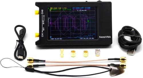 Vista 4 de Network Analyzer, 4" Vector Network Antenna Analyzer 10KHz-1.5GHz