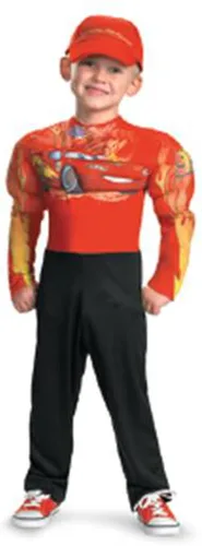 Vista 2 de Disfraz musculoso clásico del Rayo Mcqueen, Como se muestra