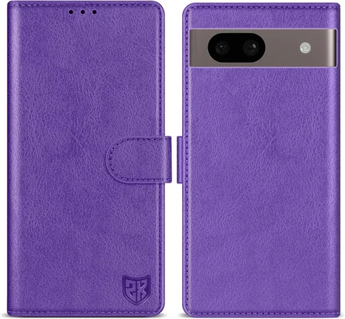 Vista 17 de ZZXX Funda tipo cartera para Google Pixel 8 con bloqueo RFID, ranura para tarjetas, función atril, cierre magnético, funda protectora de cuero