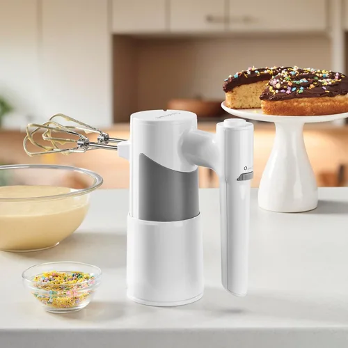 Vista 2 de Cuisinart Batidora de mano de 5 velocidades con estuche de almacenamiento, blanco, HM-150S Estuche de almacenamiento