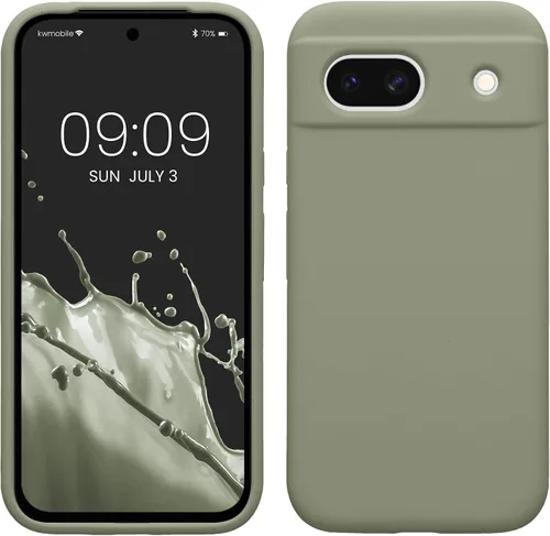 Vista 134 de kwmobile Funda Compatible con Google Pixel 6 Pro - Funda de Teléfono de Silicona TPU con Acabado Suave - Azul Caribe