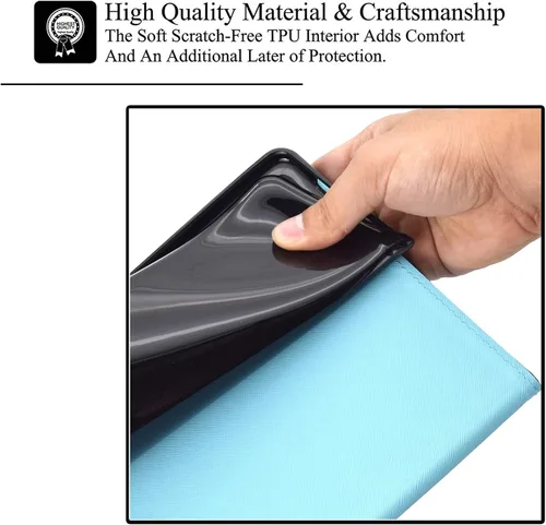 Vista 7 de Funda para Kindle Paperwhite, de piel sintética, con ranuras para tarjetas, con tapa de apagado y encendido automático para Amazon Kindle Paperwhite