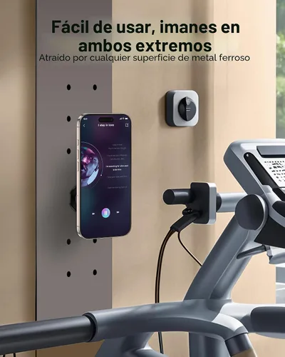 Vista 6 de Soporte de agarre para teléfono MagSafe de doble cara con anillo magnético ajustable para dedo y soporte lateral en bucle para iPhone 17/16 Pro