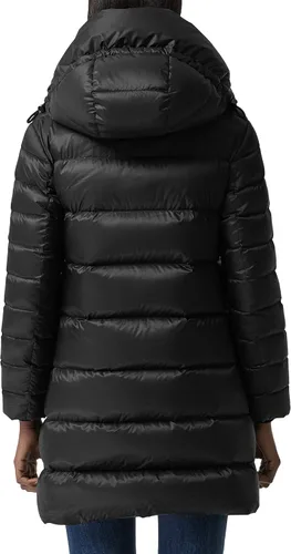 Vista 2 de Burberry Kington Archive - Abrigo acolchado con capucha, color negro, XL