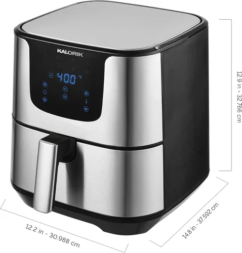 Vista 9 de Kalorik Freidora de aire XL de 5.3 cuartos de galón con pantalla táctil digital