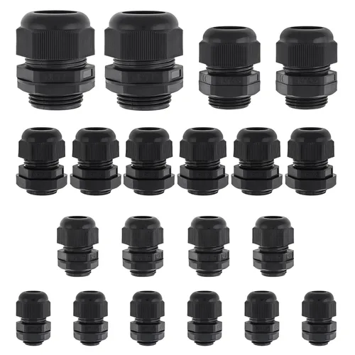 Vista 14 de Prensaestopas RTNLIT NPT de 1-1/2", IP68 impermeable, paquete de 1 Conectores plásticos de nylon ajustables del cordón del alivio de tensión