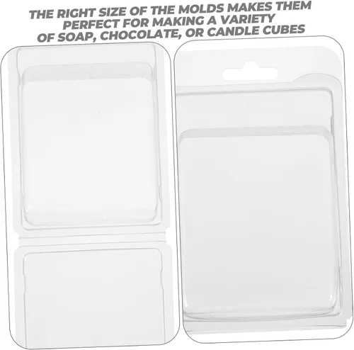 Vista 9 de EXCEART Moldes de vela 20 piezas de envases de moldeo vacíos moldes de cera derretimiento accesorios DIY caja de embalaje pequeña práctica
