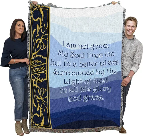 Vista 20 de Pure Country Weavers Manta con texto en inglés «Wherever A Beautiful Soul Has Been, There is A Trail of Beautiful Memories», tapiz de regalo