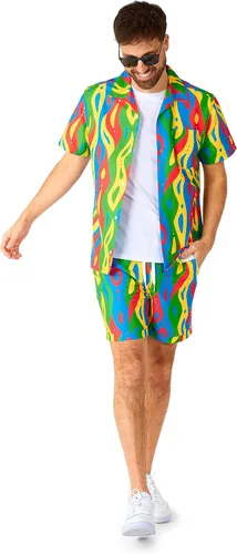 Vista 90 de Opposuits Traje de baño combinado de verano - Conjunto de dos piezas a juego para hombre - Ropa de natación de playa