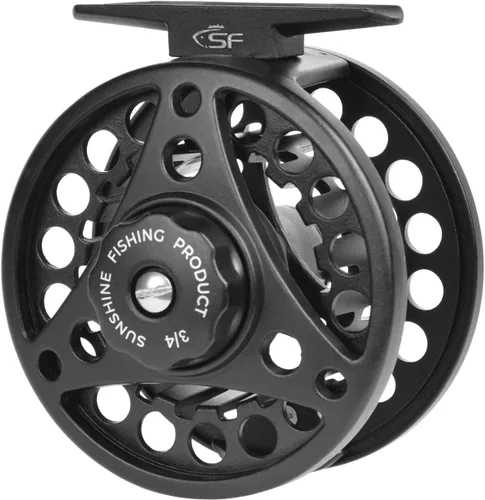 Vista 10 de SF SF-001 Carrete de pesca con mosca de arbor grande con cuerpo de aleación de aluminio 3/4wt 5/6wt 7/8wt Carrete de pesca con mosca precargado MB