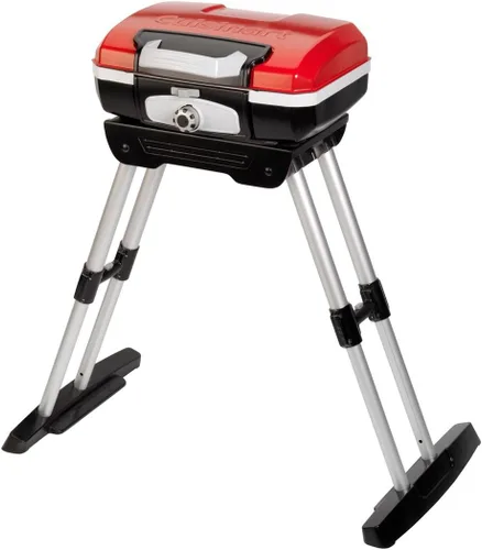 Vista 2 de Cuisinart CGG180 CGG-180 Petit Gourmet - Parrilla de gas con VersaStand, Rojo, 31.5 pulgadas de alto x 16.5 pulgadas de ancho x 16 pulgadas de largo