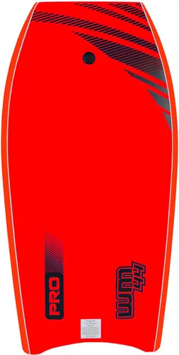 Vista 2 de Bodyboard Ultimate Wavemaster Pro de 44 pulgadas, núcleo de súper EPS con correa de muñeca de calidad profesional Rojo