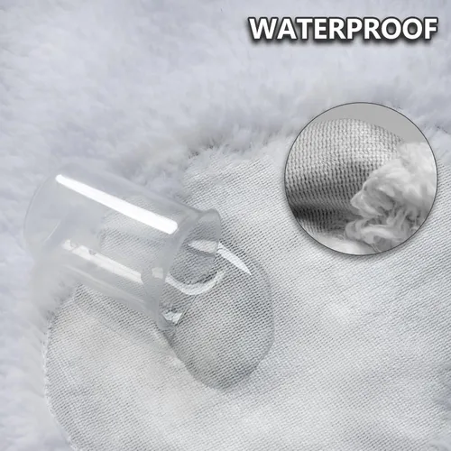Vista 3 de Mantas impermeables para perros, manta para mascotas, con estampado de huellas, súper suave, cálida y mullida, toallita protector de sofá, coche
