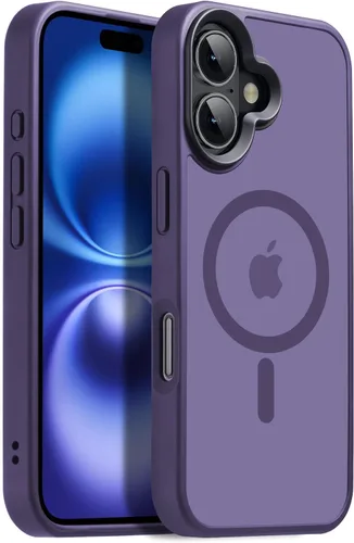 Vista 45 de Funda magnética para iPhone Air con protector de lente de cámara, protección grado militar de 10 pies, compatible con funda MagSafe Slim para iPhone