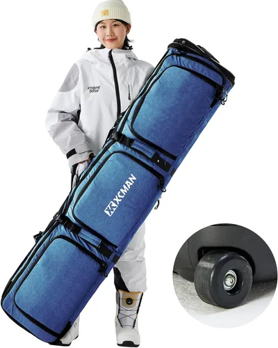 Vista 9 de Bolsa de snowboard con ruedas XCMAN de longitud ajustable Verde