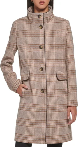 Vista 2 de DKNY Chaqueta de lana elegante con cuello alto para mujer