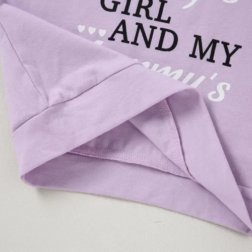 Vista 4 de YALLET Ropa para niñas pequeñas, trajes de otoño para niña, conjunto de 2 conjuntos de sudadera rosa