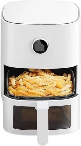 Vista 3 de Mini freidora de aire - Esenciales alimentarios y ayudantes familiares Freidora de aire inteligente Freidora eléctrica sin aceite, temporizador