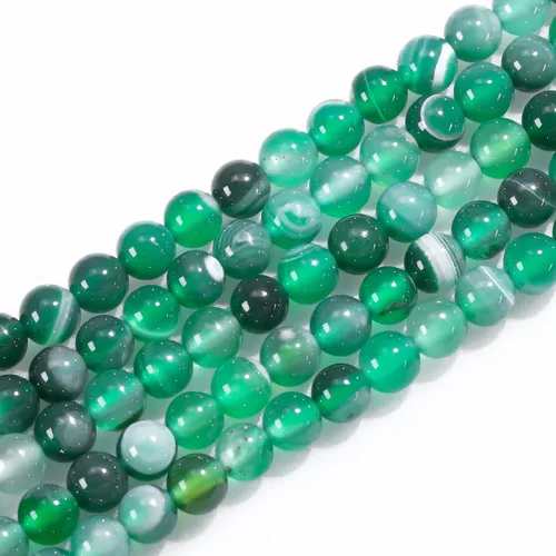 Vista 12 de Cuentas de gemas naturales redondas sueltas para fabricación de joyas DIY, energía de cristal, curación. 1 filamento de 38 cm (Amazonita, 4 mm