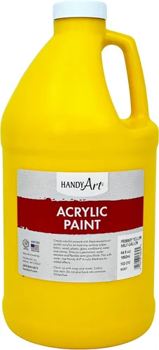 Vista 34 de Handy Art Pintura acrílica, juego de 12 colores, botellas de 16 onzas, acrílico líquido para estudiantes semibrillante, consistencia de flujo