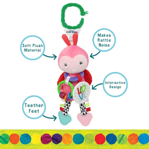 Vista 3 de Eric Carle The Very Hungry Caterpillar On the Go Desarrollo Peluches Ladybug, 14