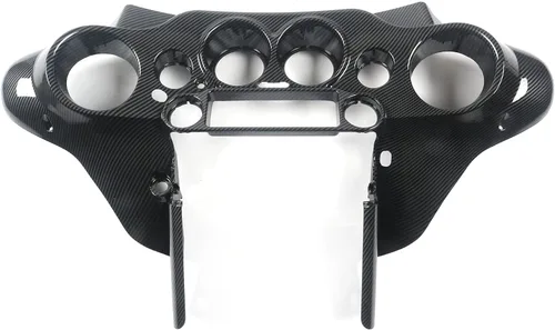 Vista 17 de Carenado interior ABS w Quad 6.5" vainas de altavoz para 94-13 Harley Touring Road Glide FLTRX 1994-2013 Carenado delantero interior 1994-2013