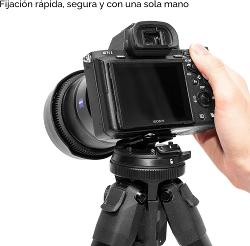 Vista 9 de Peak Design Trípode de viaje, aluminio, diseño compacto, configuración rápida y desmontaje, estabilidad profesional, cabeza de bola ergonómica