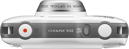 Vista 5 de Nikon COOLPIX S32 Cámara digital compacta a prueba de golpes impermeable - blanco