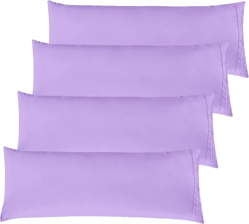 Vista 57 de Elegant Comfort Fundas de almohada sólidas de microfibra de alta calidad hotelera, tejido suave, resistente a las arrugas y a las manchas, fácil