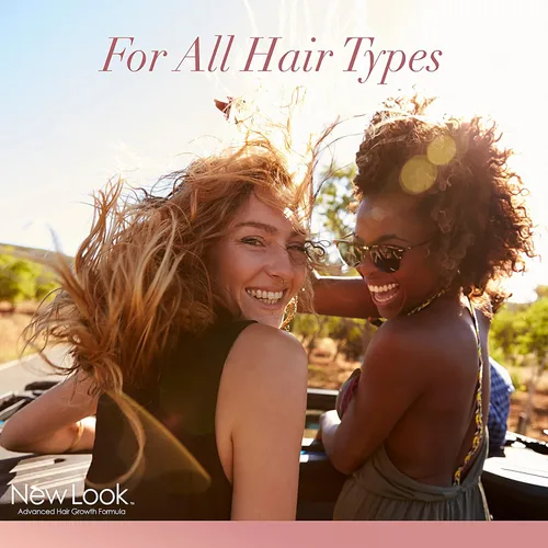 Vista 3 de New Look Vitaminas de apoyo al crecimiento del cabello para mujeres y hombres Suplemento de fuerza clínica para la pérdida de cabello Apoya