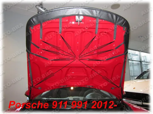 Vista 5 de Sujetador de capucha para nariz compatible con Porsche 911 Carrera Targa Typ 991, Boxster Cayman Spyder Typ 981 desde 2012, sujetador protector