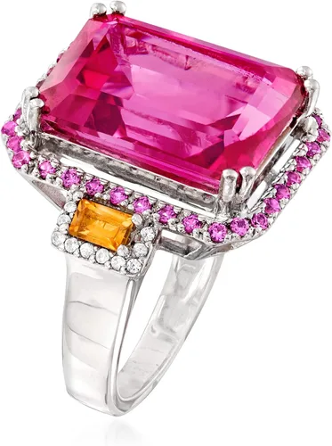 Vista 3 de Ross-Simons 14.80 ct. t.w. Multi-Gemstone Ring in Sterling Silver