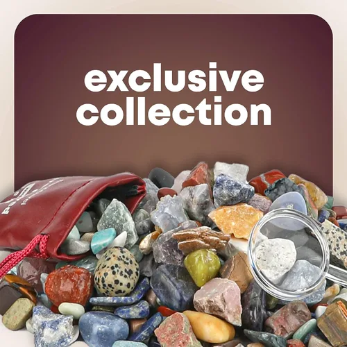 Vista 7 de Mega Rock, Fossil & Mineral Collection - Kit de actividades relacionadas con rocas, minerales y fósiles Incluye más de 250 ejemplares reales