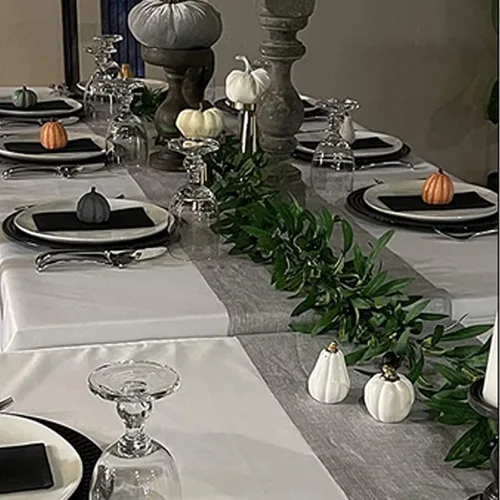 Vista 3 de æ— Guirnalda de hojas de olivo artificiales de 73 pulgadas para puerta delantera, boda, pared, decoración del hogar