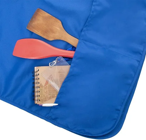Vista 3 de TopTie Delantal de cocina unisex con estampado personalizado, uniforme de trabajo con 2 bolsillos