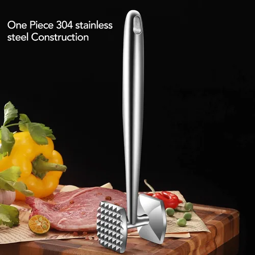 Vista 6 de Aliglow Ablandador de carne Martillo Herramienta Mazo Pounder para cocina Aves de ternera Aves de corral