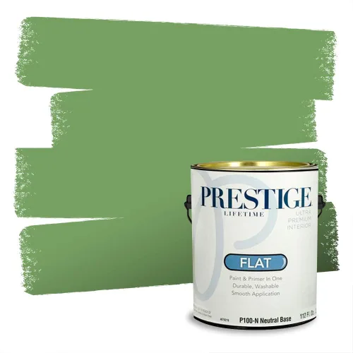 Vista 8 de Prestige Paints - Pintura exterior e imprimación en uno, 1 galón, plano, compatibilidad comparable con el color menta «Whipped Mint» de Behr
