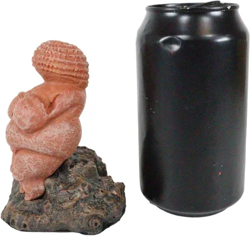 Vista 7 de Ebros Madre Diosa Venus de Willendorf Reproducción del Paleolítico Edad de Piedra Período Artefacto Réplica Estatuilla por Oberon Zell Museo