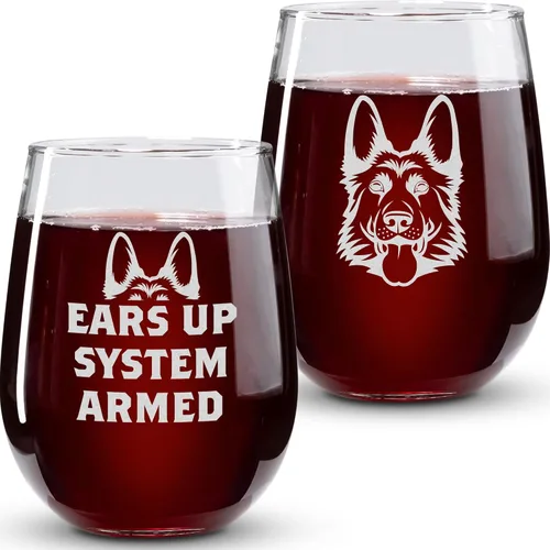 Vista 8 de On The Rox Drinks Corgi B*tts Drive Me Nuts - Juego de 2 copas de vino sin tallo para amantes de Corgi, decoración de Corgi, Cosas de Corgi, copa