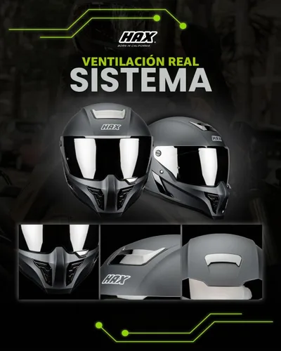 Vista 4 de Hax Dual-Certified Motorcycle Helmet for Multi-Scenario Riding Gris mate