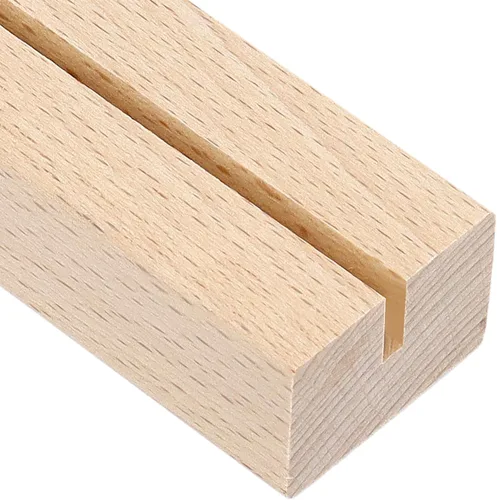 Vista 3 de 30 tarjeteros de madera, tarjetero de madera para menú, para bodas, fiestas, eventos, decoración, 3.94 x 1.18 x 0.79 pulgadas
