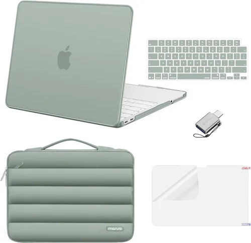 Vista 12 de MOSISO Compatible con MacBook Neo Case 13 pulgadas 2026 A3404 A18 Pro Chip Índigo