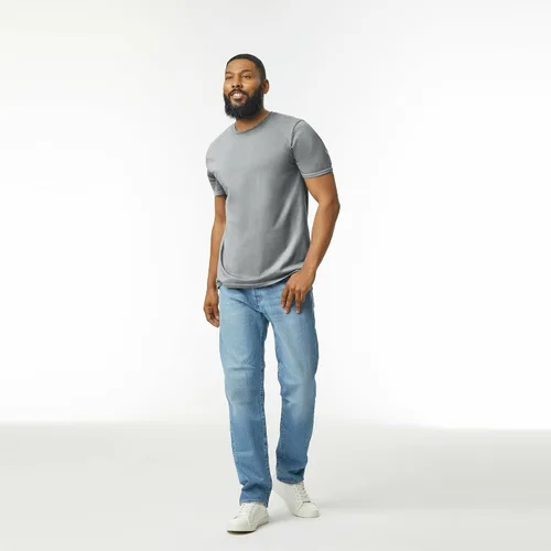 Vista 6 de Gildan Camiseta de algodón Softstyle para hombre, estilo G64000, paquete múltiple