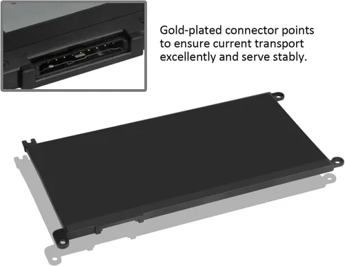 Vista 3 de DELL WDX0R - Batería para portátil de 11.4 V 42 WH para Dell Inspiron 15 5565 5567 5568 5578 5579 7560 7570 7573 7579 7580 7569 P58F 13 5368 53788