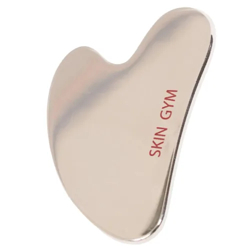 Vista 8 de SKIN GYM Sculpty Heart Gua Sha - Masajeador facial para bolsas debajo de los ojos, ojos hinchados y líneas finas, antienvejecimiento, estiramiento