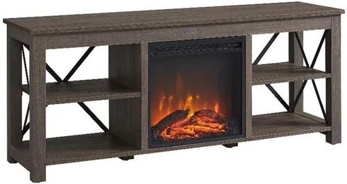 Vista 12 de Henn&Hart Soporte rectangular de TV para televisores de hasta 55 pulgadas en blanco, soportes de TV para la sala de estar