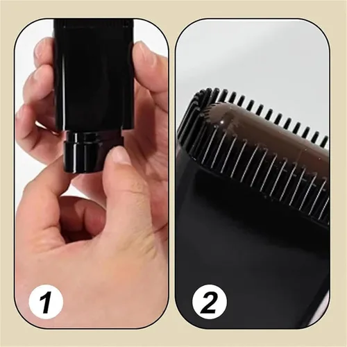 Vista 4 de Cepillo de tinte para el cabello, peine de tinte para el cabello, impermeable y resistente al sudor, palillos de retoque de color de cabello 2 en 1
