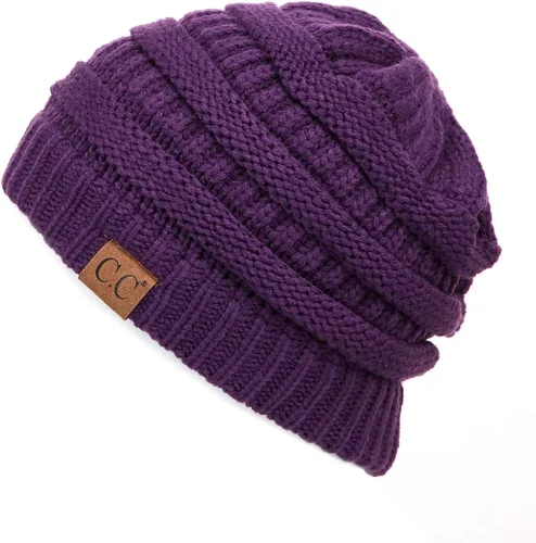 Vista 269 de C.C Trendy Warm Chunky Soft Stretch Cable Knit Beanie